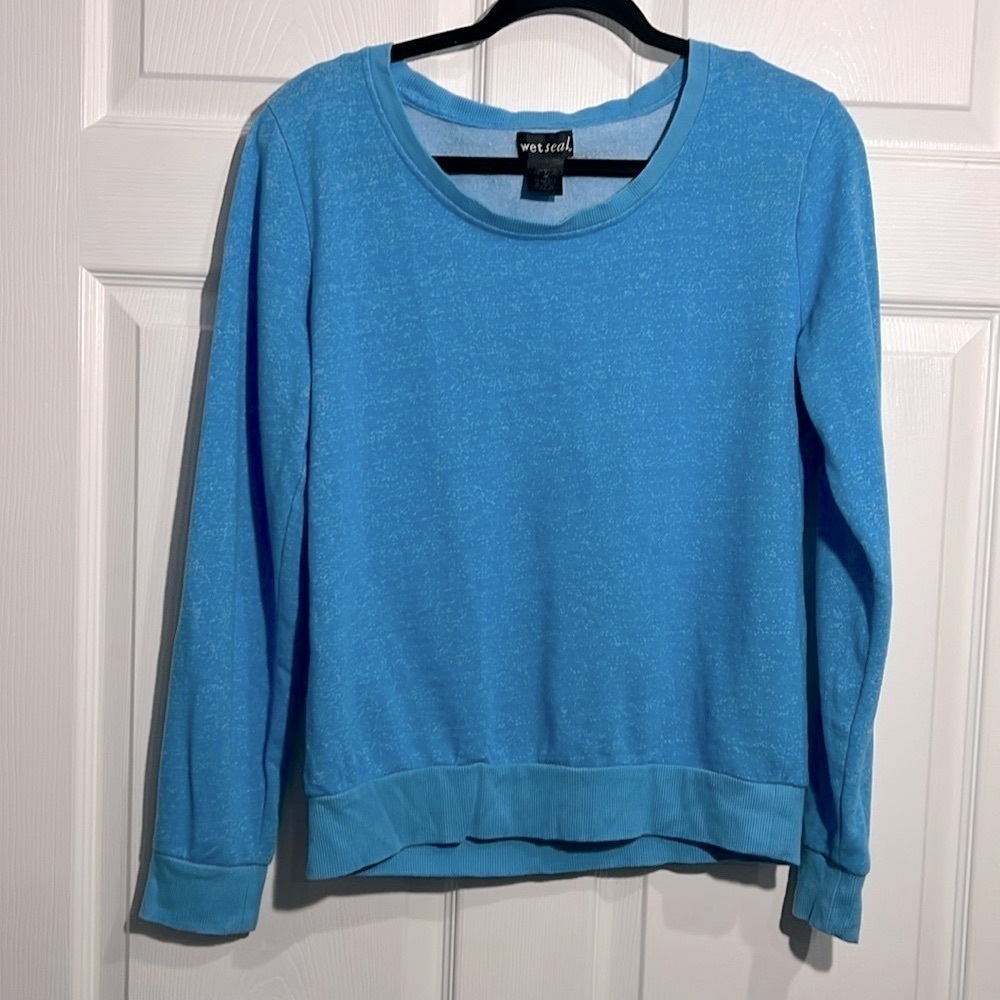 Wet Seal Women’s Blue Shirt/Sweatshirt - Size Large
